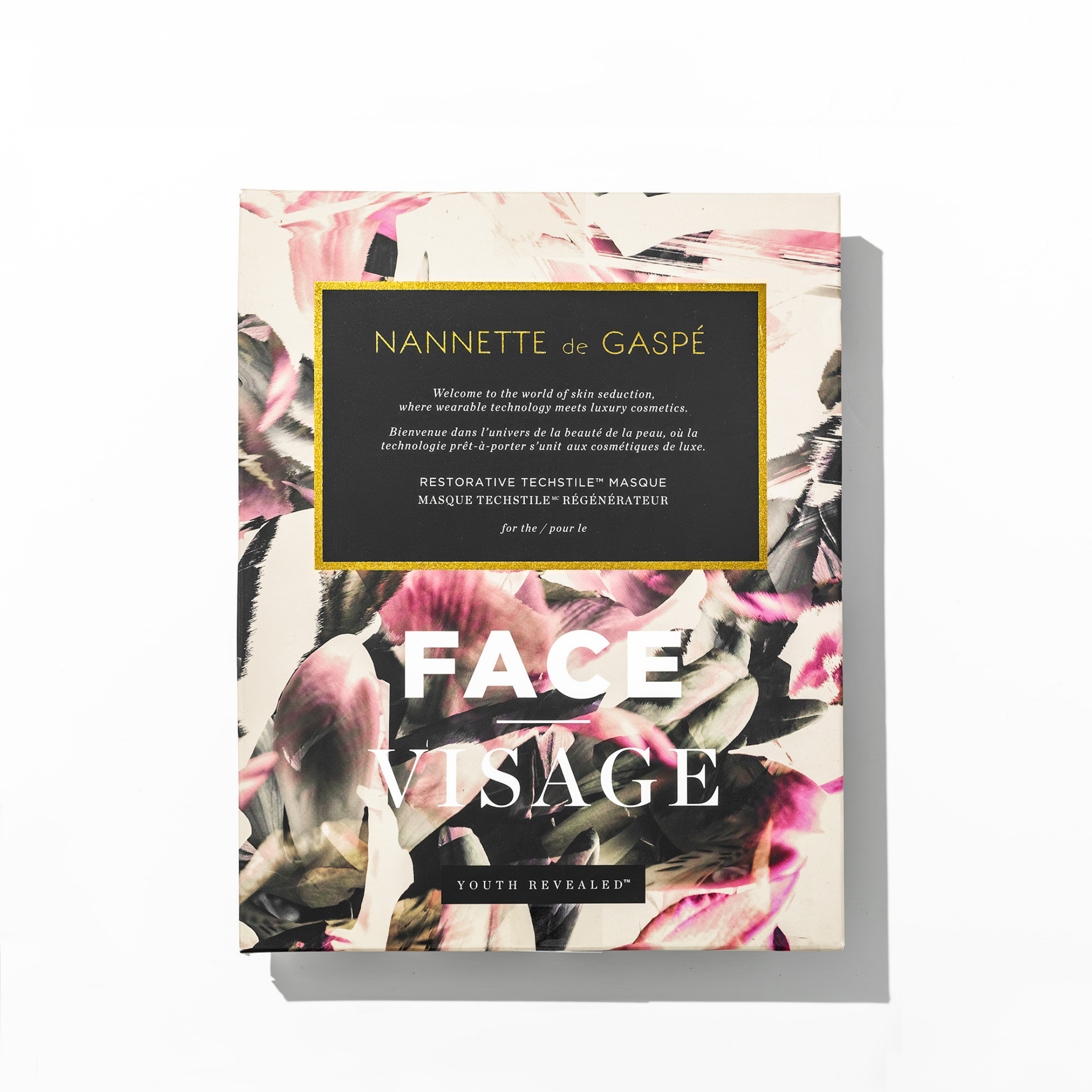 NANNETTE de GASPÉ Youth Revealed Face — reusable dry mask that hydrates, brightens, and softens fine lines